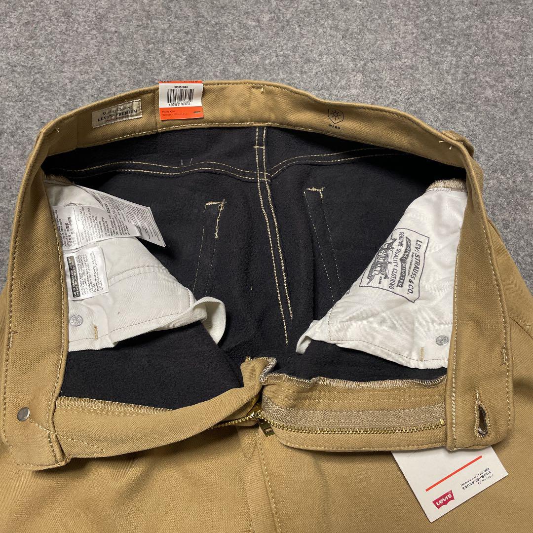 W33 ★ 暖パン 新品 リーバイス 505 ウォーム レギュラーストレート ストレッチ パンツ LEVI'S 暖パンWARM 保温 裏起毛 防寒 00505-2048_画像5