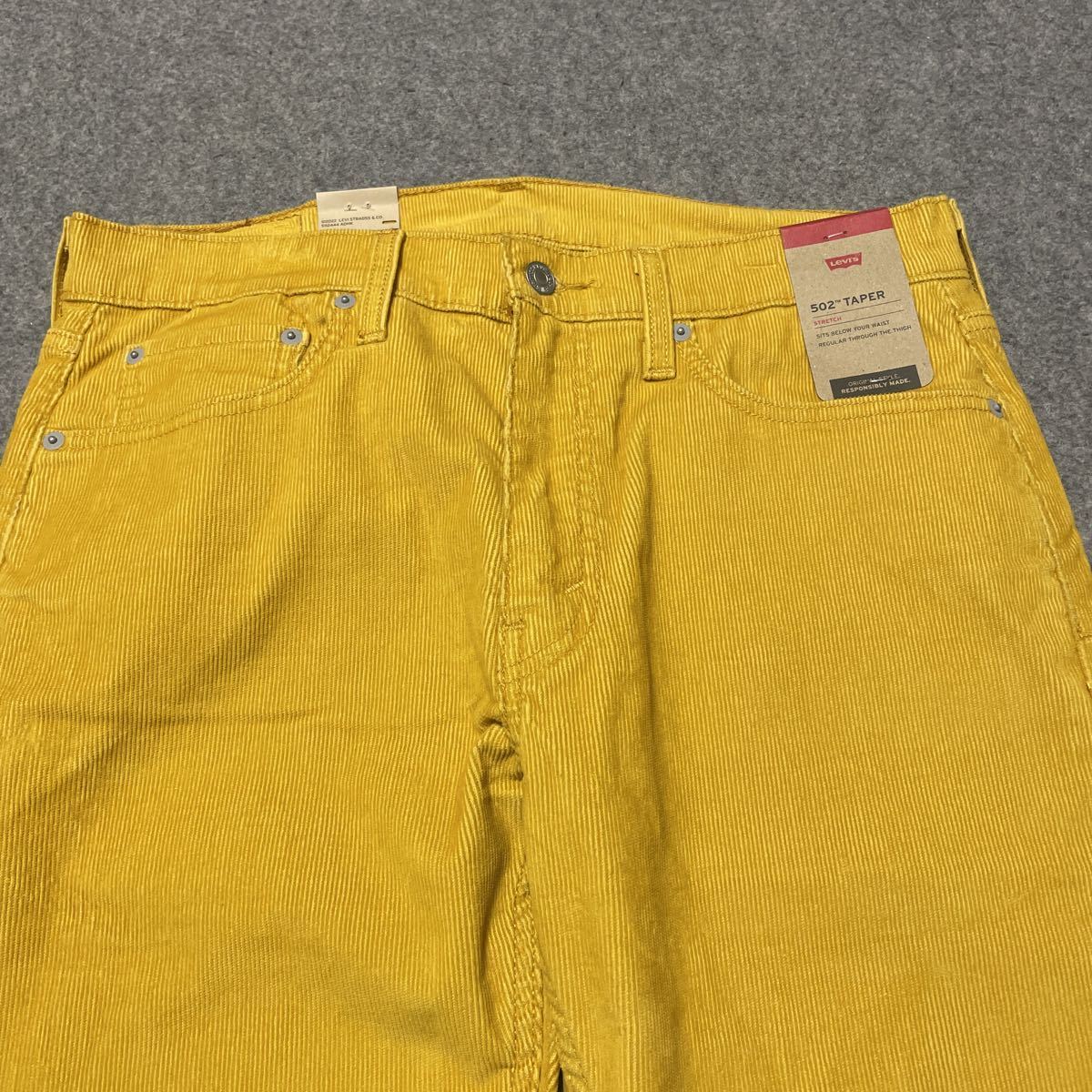 W32 ★ 新品 リーバイス 502 テーパード コーデュロイ パンツ 5ポケット ストレッチ LEVI'S 29507-1073_画像3