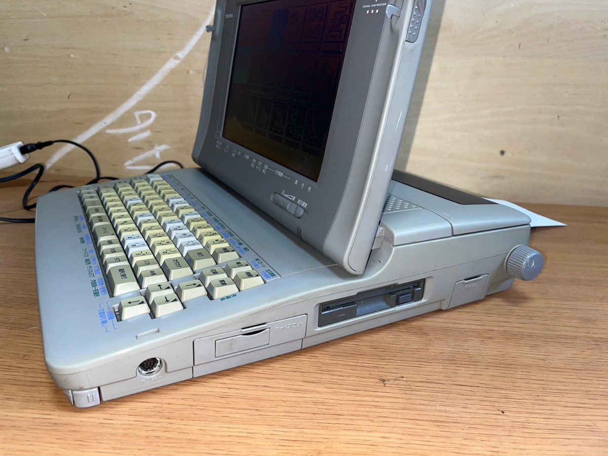 ○ 東芝 TOSHIBA モノクロ液晶 ワープロ Rupo JW06H 日本語ワードプロセッサ 入力確認済 中古品 ③_画像6