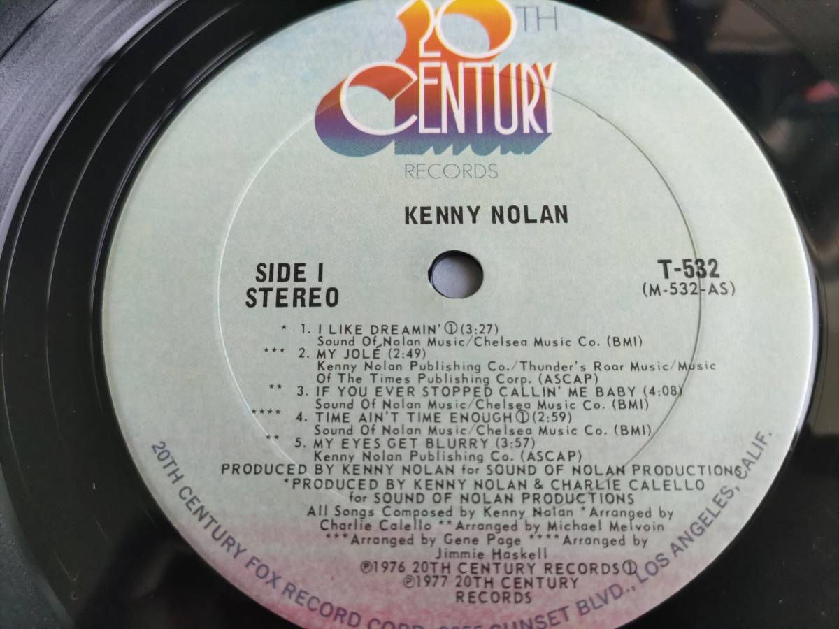 Kenny Nolan『S.T.』LP Soft Rock ソフトロック_画像3