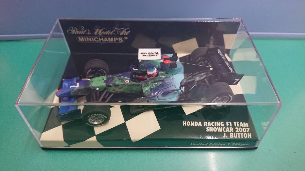 MINICHAMPS 1/43 ホンダ レーシング F1 チーム SHOWCAR 2007 ジェンソン・バトン　ミニチャンプス_画像1