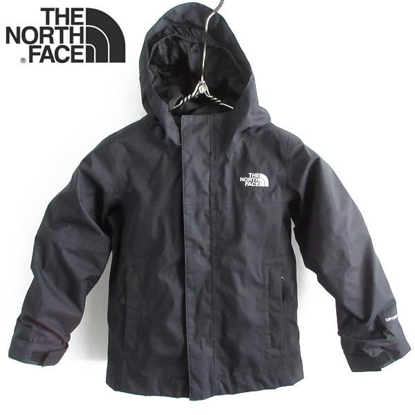 キッズ THE NORTH FACE ノースフェイス DRYVENT ジップアップ ジャケット 黒 3T マウンテンパーカー 子供服 D147-18-0042XV