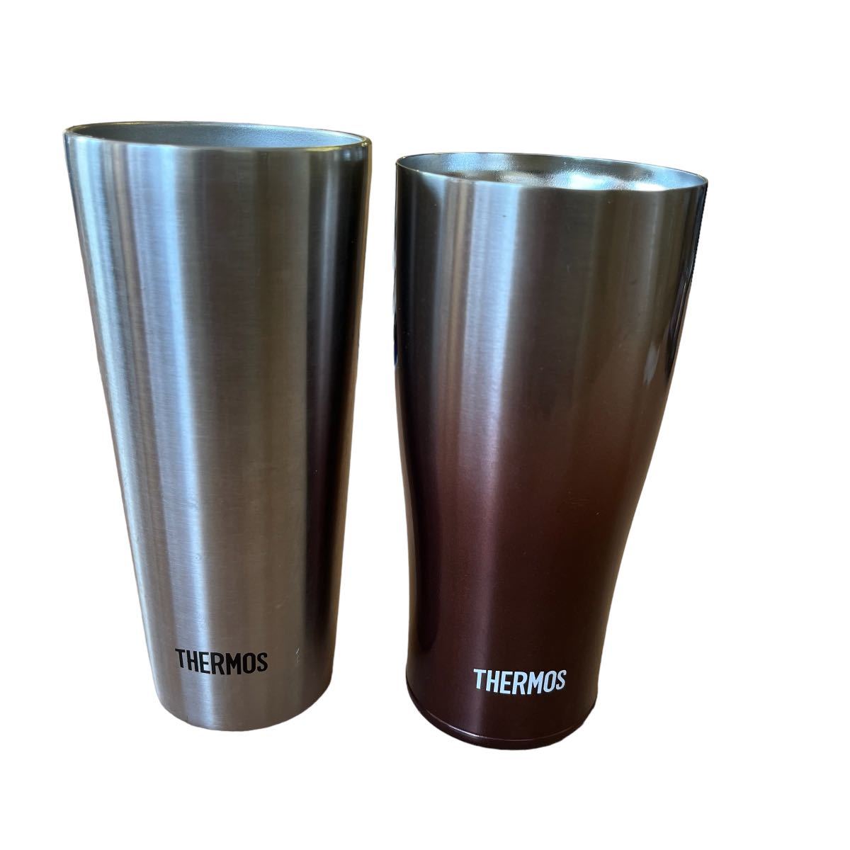 THERMOS サーモス タンブラー 真空断熱 ステンレス JDI-400(S) JDE-420C(SP-BW) 2つまとめ売り Ｙ_画像1