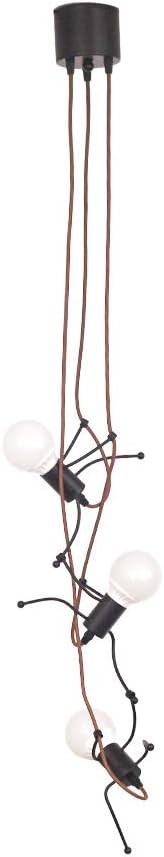 OTD 3灯用 ペンダントライト 引っ掛け式照明器具 吊り下げ照明 人型ライト E26口金 LED対応 天井照明 金属製 北欧_画像1