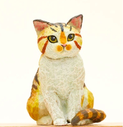 【税込?送料無料】 全5種 木彫り彫刻家 セット コンプリート 猫の彫刻 はしもとみお 生き物
