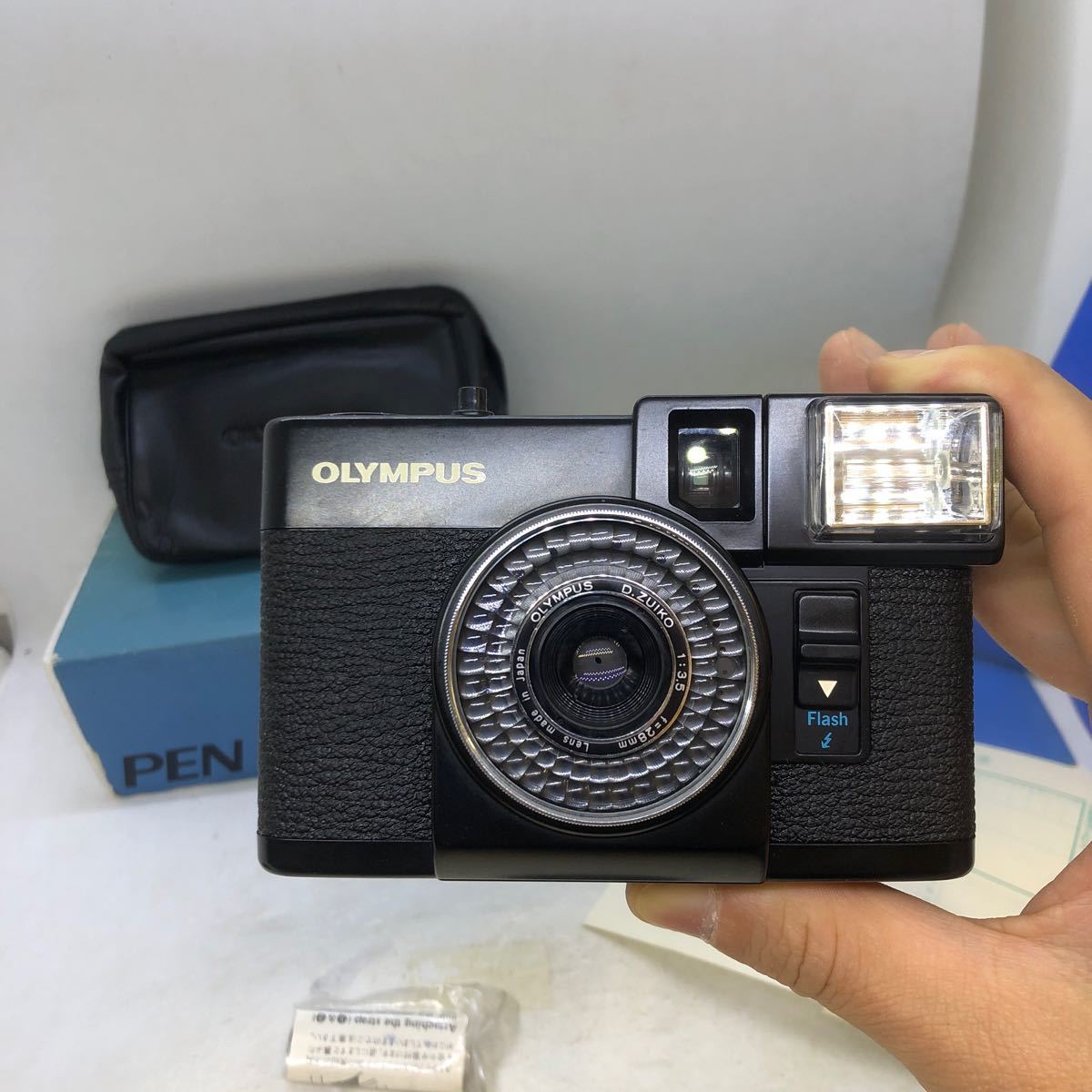 ★美品★ OLYMPUS PEN EF オリンパス ペン ☆元箱、ケース、説明書付き☆シャッター、赤ベロOK☆_画像2