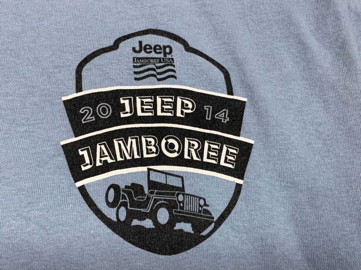 【送料無料 値下げ交渉歓迎】ジープジャンボリーアメリカ2014年 半袖Tシャツ USA Mサイズ JEEP 旧車 古着 アメ車 SUV カスタム ファルケンの画像3