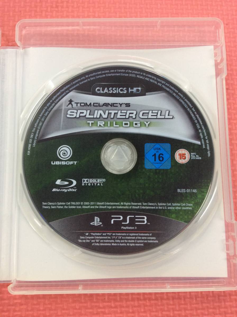 【GM3244/60/0】PS3ソフト★海外版 Tom Clancy's スプリンターセル シリーズ2本★Splinter Cell★DOUBLE AGENT★TRILOGY★Playstation3★_画像9