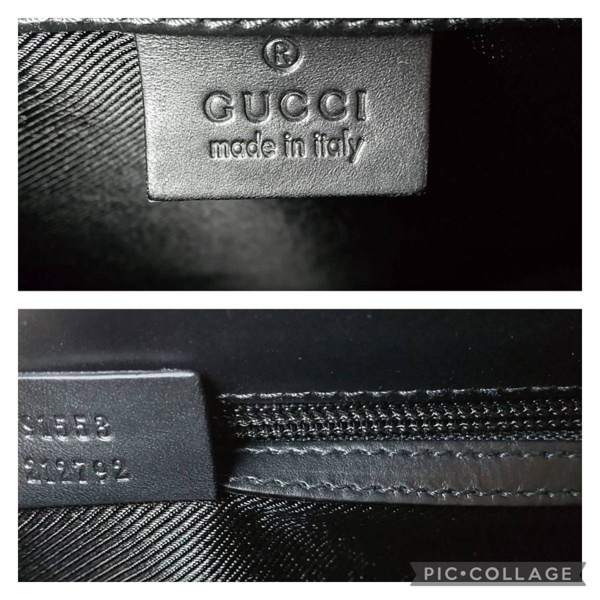 1円【完全未使用！】GUCCI グッチ トートバッグ ハンドバッグ ビジネスバッグ キャンバス レザー 正規品 1スタ ブラック 黒_画像10