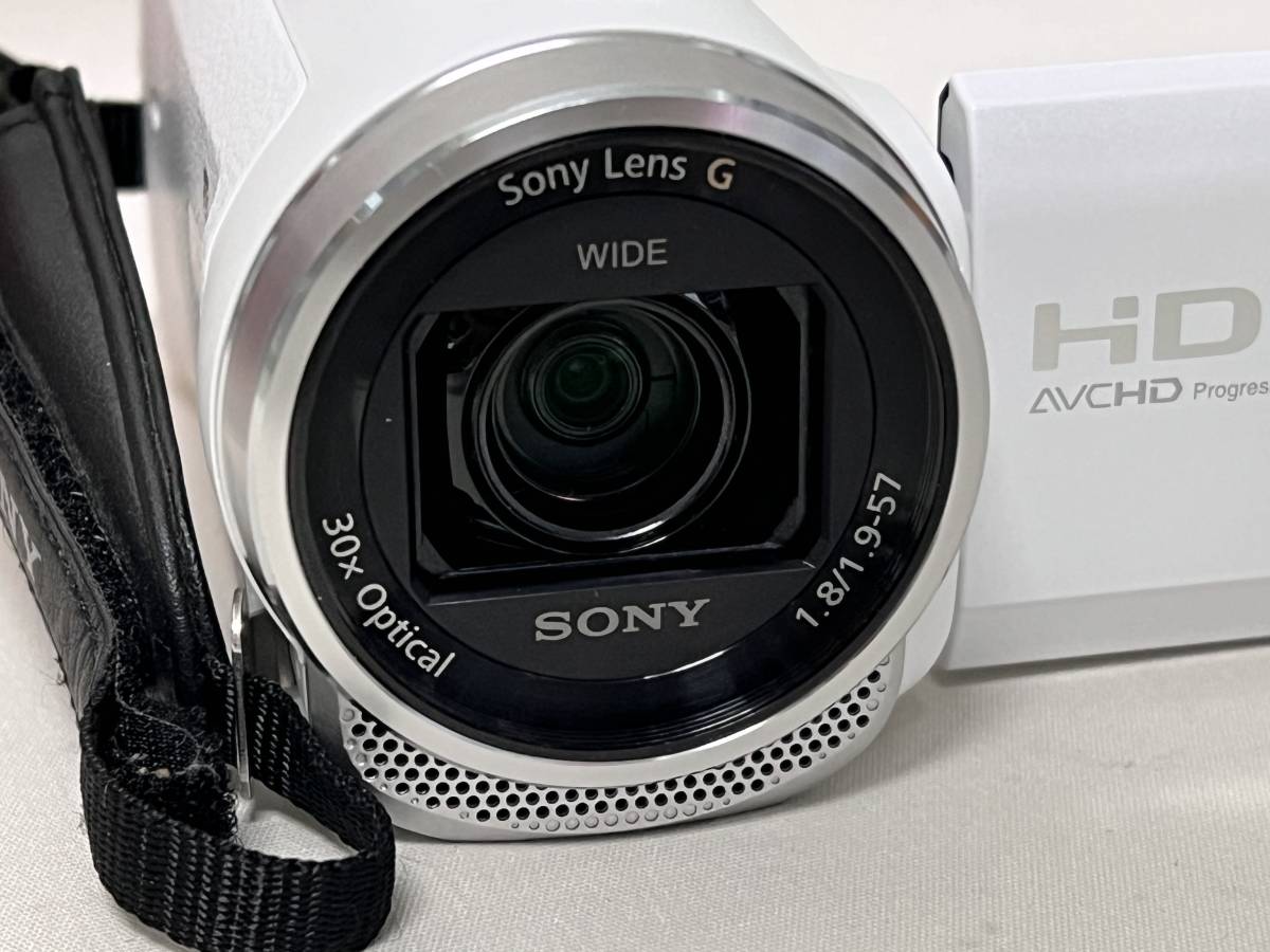 ◆64-8 SONY ソニー ハンディカム HDR-CX675 フルハイビジョン ビデオカメラ ホワイト_画像4