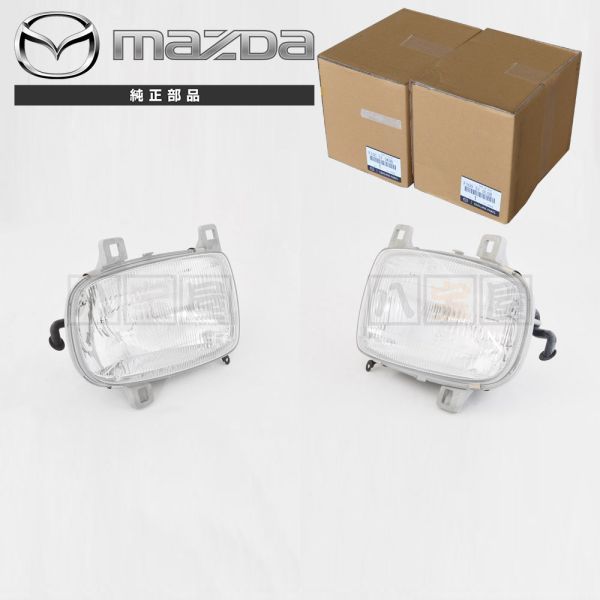 マツダ 純正品 RX-7 FD3S ヘッドライト 左右セット F100510L0B F100510K0B F100-51-0L0B F100-51-0K0B RX7 13B 未使用 本物 MZD-002-S_画像1