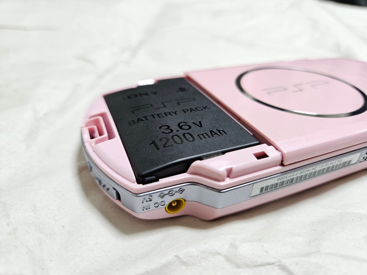 【中古品】１円スタート品 動作確認済み 本体のみ　ソニー　PSP-3000 本体 ピンク_画像6