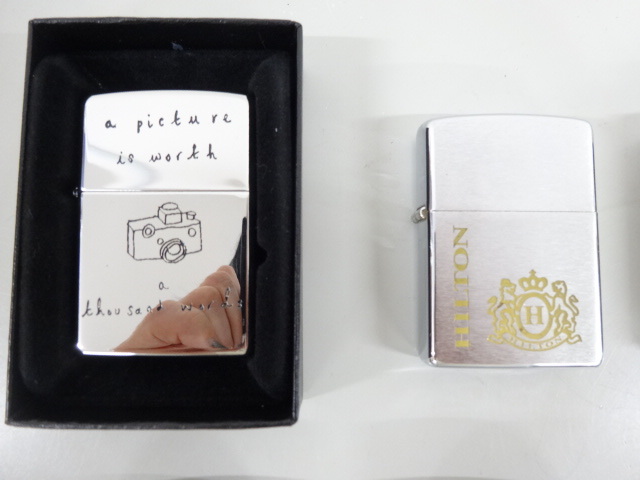 10点セット まとめて 新品 未使用品 ZIPPO ジッポ Paul Smith ポールスミス ヒルトン 90's 他 シルバー ブルー 銀 青 ライター USAの画像2