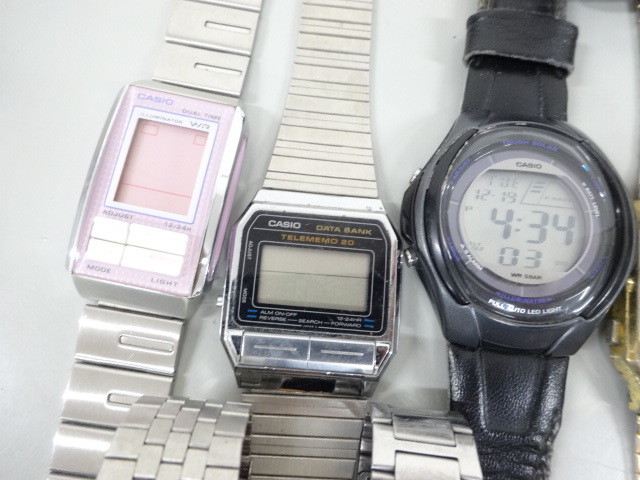 ジャンク 20点セット まとめて CASIO カシオ DATA BANK データバンク DBA-800 SEIKO セイコー A547-500B 他 G-SHOCK デジタル 腕時計_画像4