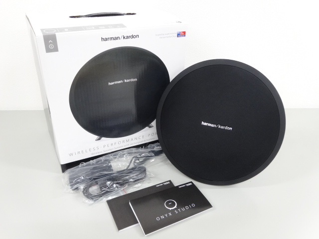 美品 動作確認済み harman kardon ハーマンカードン ONYX STUDIO HKONYXSTUDIOJN 本体 高音質 Bluetooth ワイヤレス スピーカー_画像1