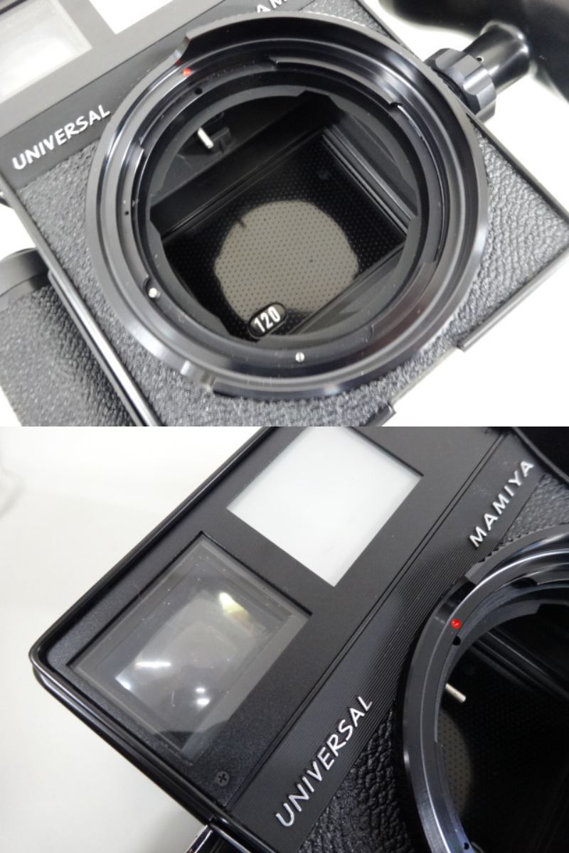 MAMIYA マミヤ UNIVERSAL PRESS ユニバーサル プレス レンズ MAMIYA-SEKOR 1:3.5 f=100mm 中判 カメラ 付属品付き 動作確認済み_画像7