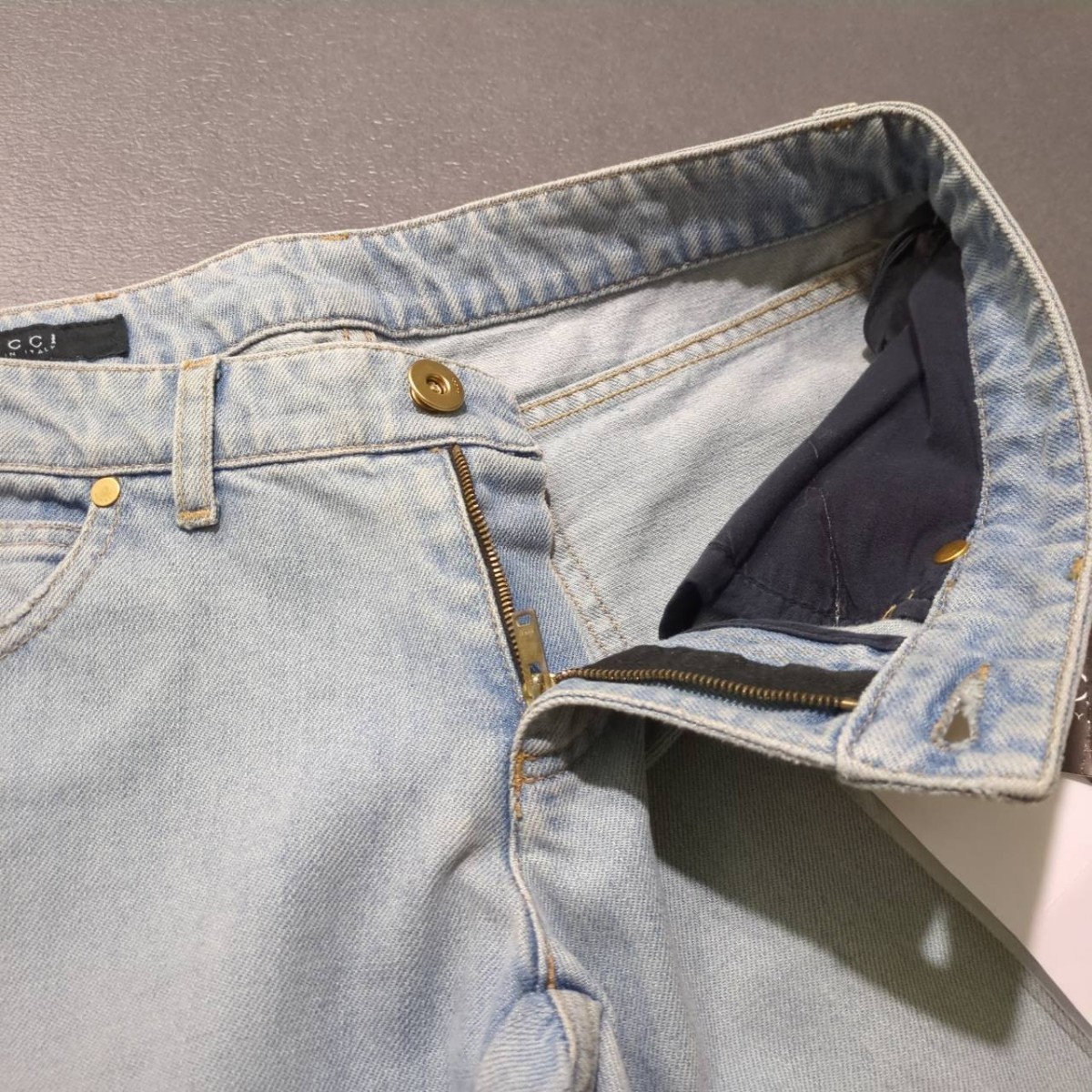 GUCCI　フレアデニム　フレア　デニム パンツ　ジーンズ　グッチ　38 JEANS　グッチ　Y2K インディゴ_画像8