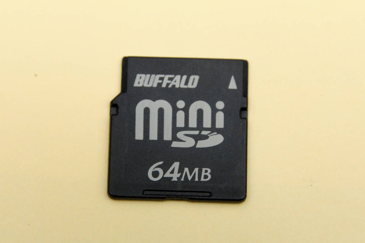 64MB miniSDカード　BUFFALO_画像1