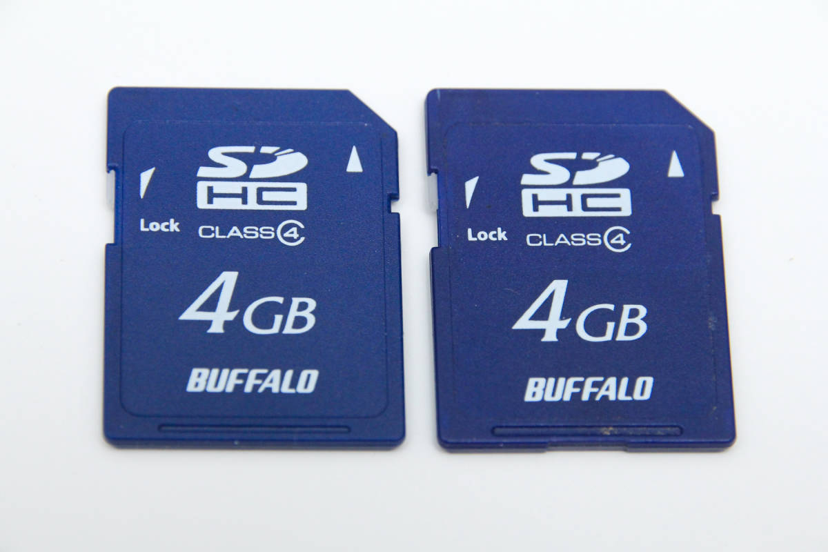 4GB SDHCカード ●2枚セット● BUFFALO_画像1