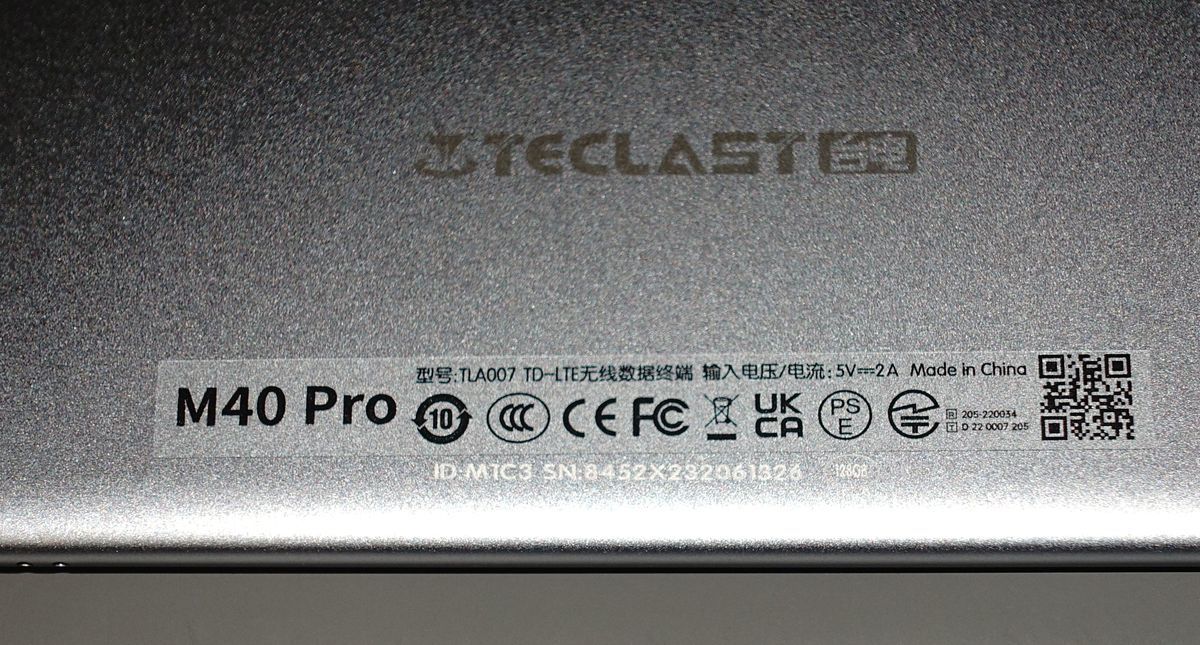 ◆◇TECLAST M40Pro アップグレード版 中古美品 専用ケース 保護フィルム付き◇◆_画像4