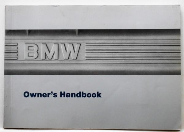 BMW 730i/735i/735iL/750i/750iL owner's manual English version 