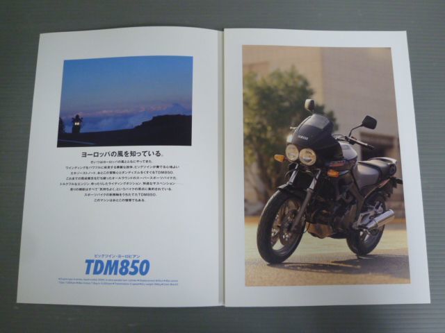 YAMAHA ヤマハ TDM850 4EP カタログ パンフレット チラシ 送料無料_画像2