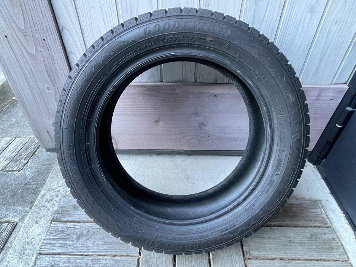 21年イボ付 グッドイヤーアイスナビ８ 185/55R16 4本セット 美USED GOODYEAR icenavi8 2021_画像2