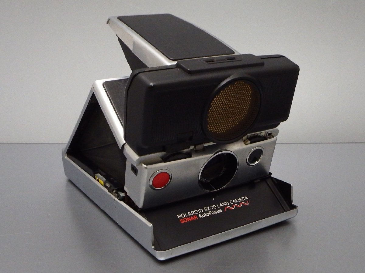 #【動作未確認・ジャンク】POLAROID SX-70 LAND CAMERA SONAR AutoFocus ポラロイド ランドカメラ 現状品（札）_画像1