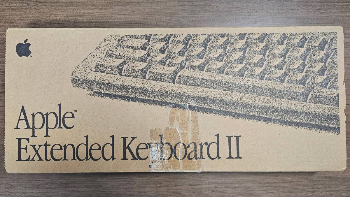 Apple Extended Keyboard II M0312J, USB変換アダプタ付属_箱