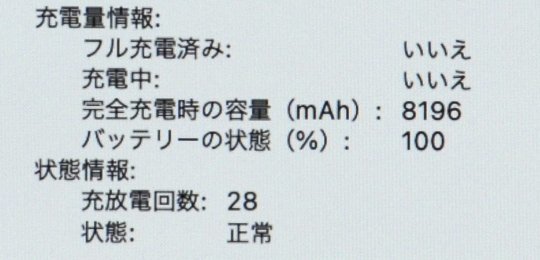 ∞ 1円～最短発送 MacBook Pro (16インチ, 2019) MVVL2J/A 2.6GHz Core i7 メモリ:16GB SSD:512GB Radeon Pro 5300M 4GB Touch Bar 31C_画像5