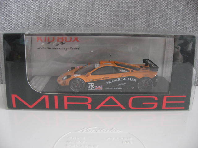 【1/43ミニカー】マクラーレン　F1　GTR　＃53　1996　ルマン　／　HPI・MIRAGE　8268　キッドボックス限定品_画像1