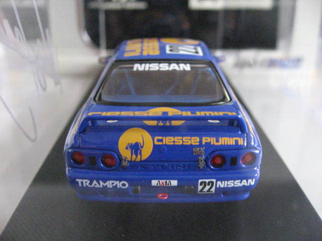 【1/43ミニカー】ピューミニ トランピオ スカイライン ＃22 1990 JTC ブルー キッドボックス限定／hpi・racing 8120 R32 GT-Rの画像6