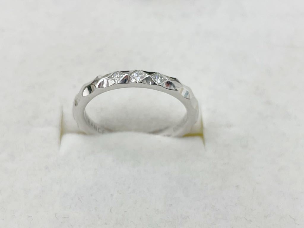 LOUIS VUITTON Louis Vuitton a Lien s монограмма Efini 3P diamond Au750 K18 белое золото размер 47 кольцо кольцо 