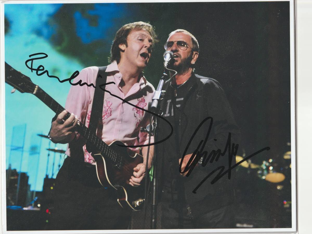  paul (pole) * McCartney & apple * Star autograph sa Info toPaul McCartney&Ringo Starr