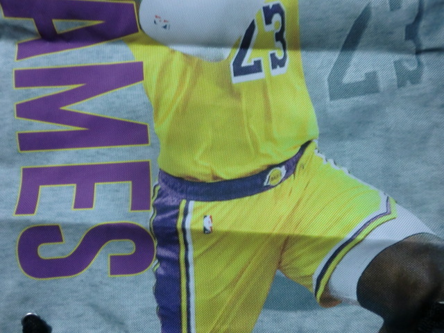 NBA ロサンゼルス レイカーズ レブロン ジェームス 巾着 リュック 未使用品_画像3