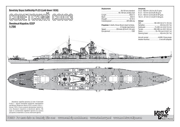 COMBRIG 1/700　ソ連海軍戦艦 ソビエツキー・ソユーズ コンブリック 征途_画像8