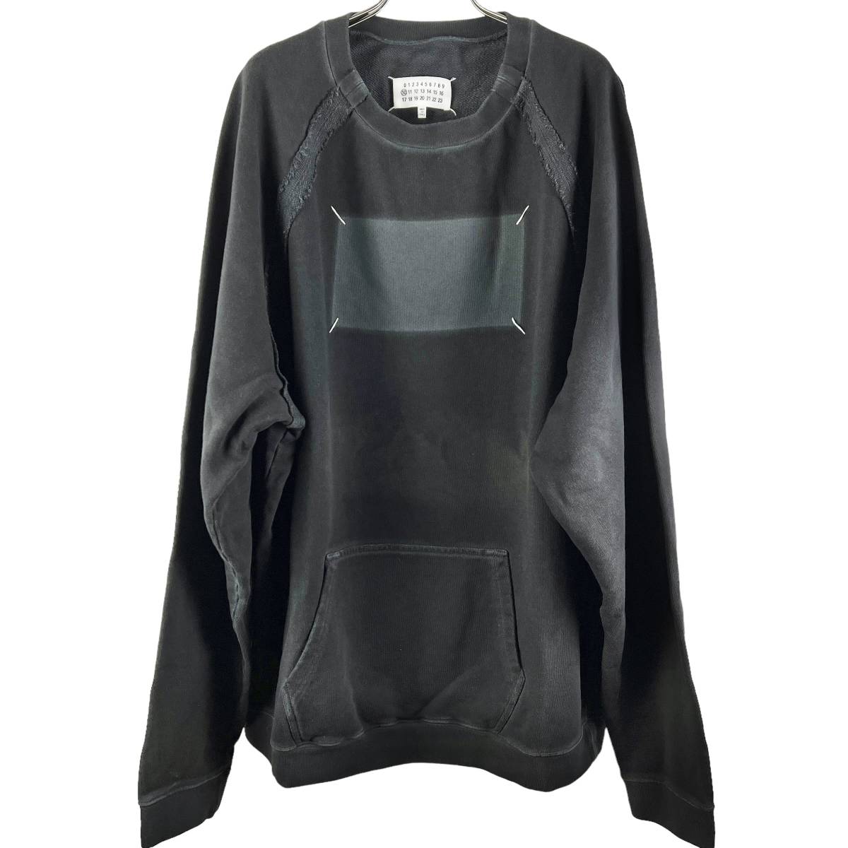 Maison Margiela (メゾン マルジェラ) Classic Logo Vintage Design Longsleeve T Shirt (black)