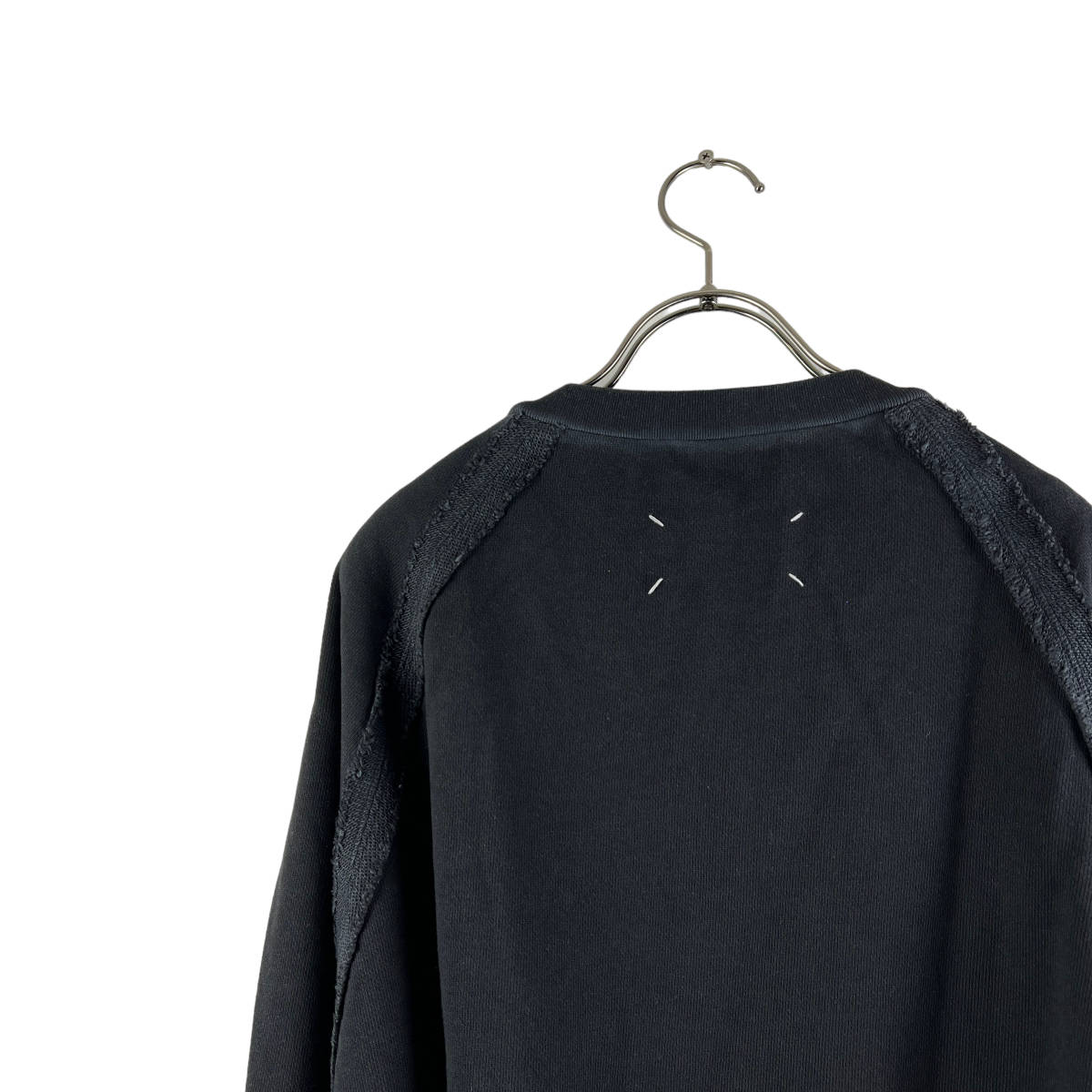 Maison Margiela (メゾン マルジェラ) Classic Logo Vintage Design Longsleeve T Shirt (black)