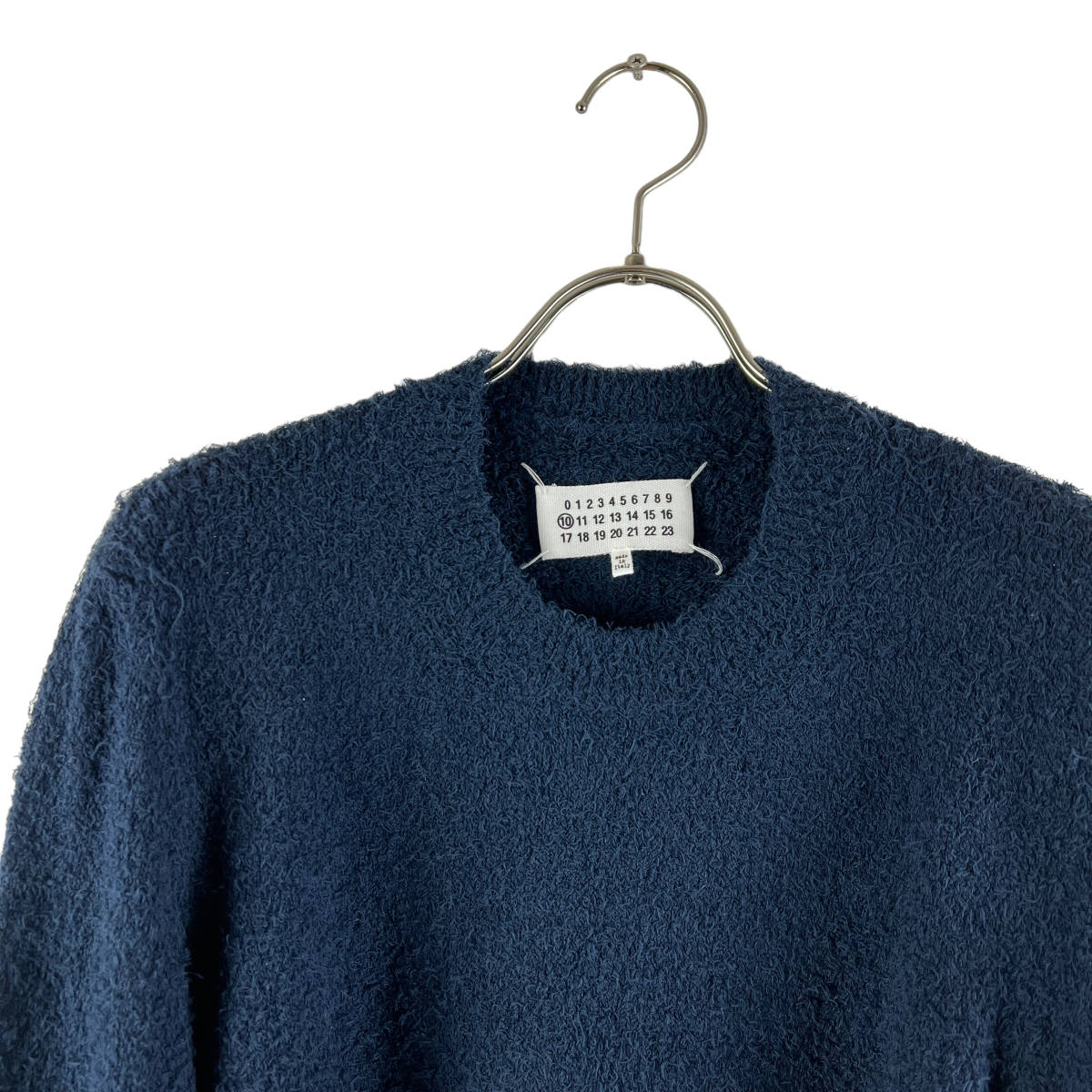 Maison Margiela (メゾン マルジェラ) Towel Feeling Longsleeve Knit T Shirt 2015AW (navy)_画像2