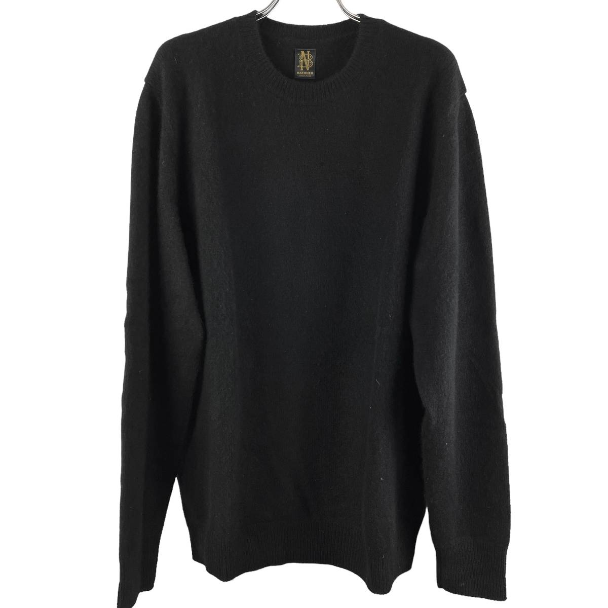 BATONER(バトナー) Casual Wearing Longsleeve Knit T Shirt (black)_画像1