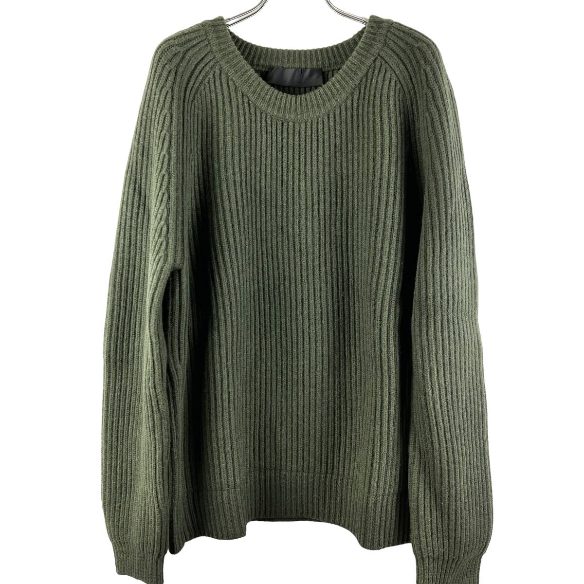 HAIDER ACKERMANN(ハイダーアッカーマン) Stripe Stretch Knit Longsleeve T Shirt (green)