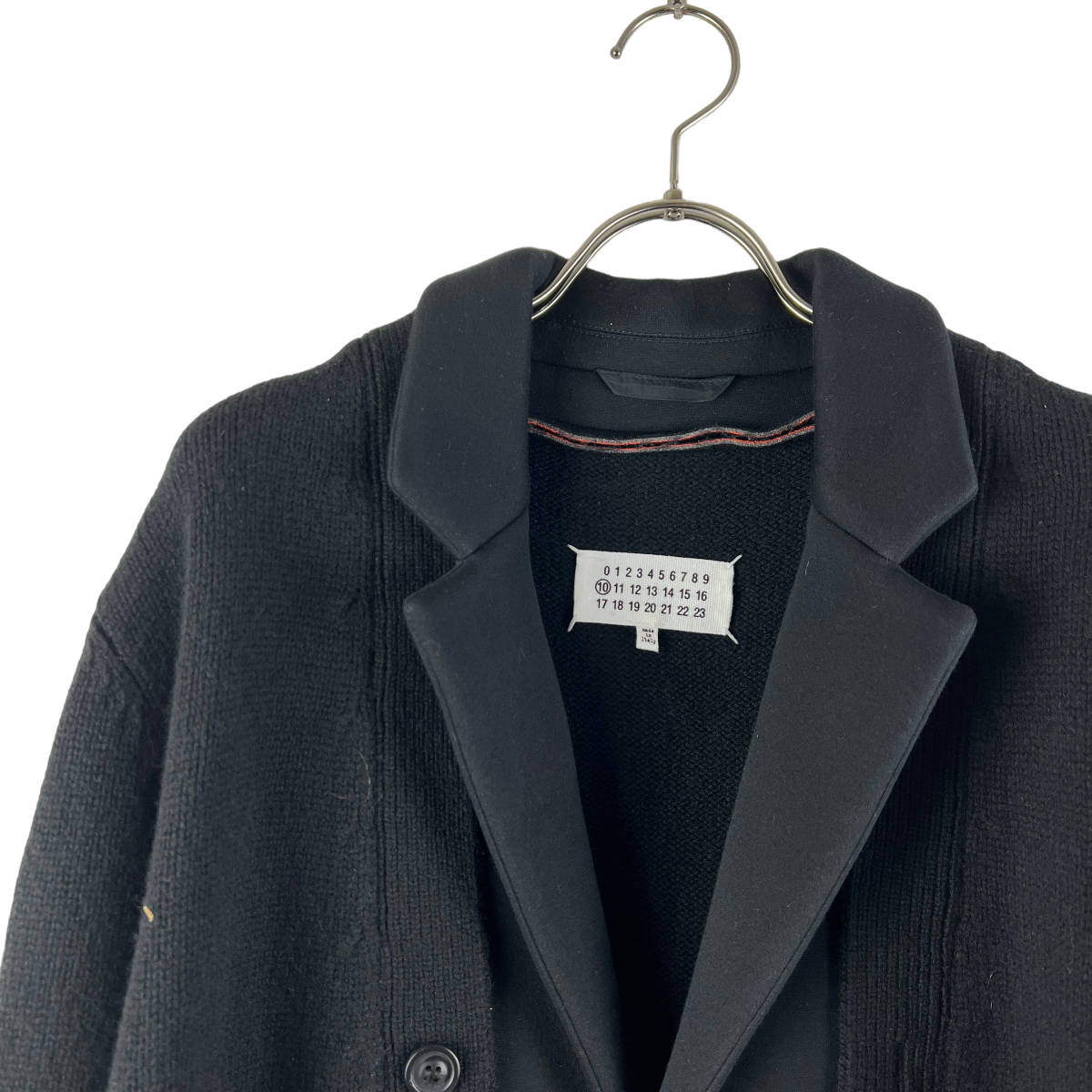 Maison Margiela (メゾン マルジェラ) Jacket Rebuilding Design Knit Cardigan (black)