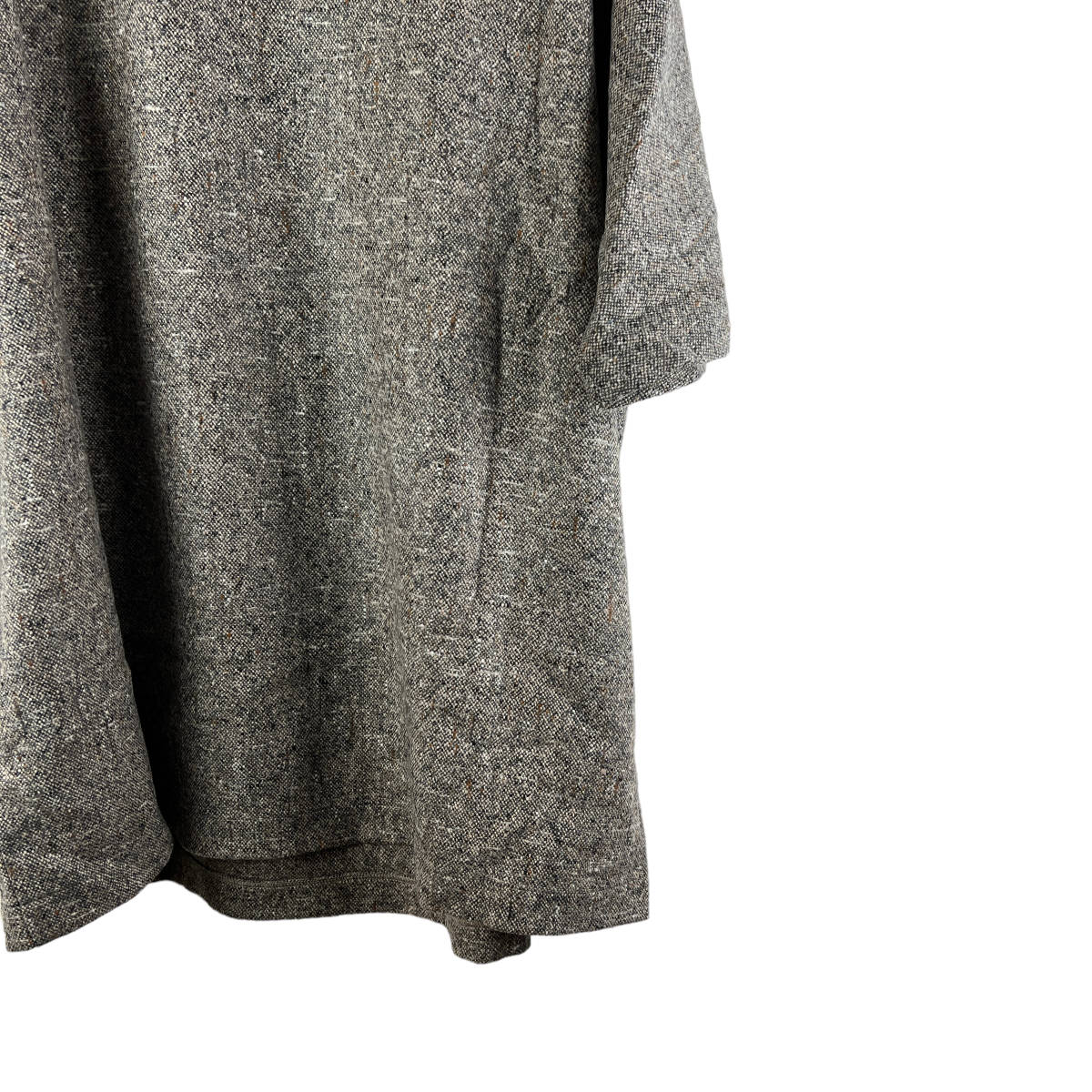 DEVEAUX(デヴォー) Wool Cashmere Cutting Design Shortsleeve T Shirt (grey)_画像6
