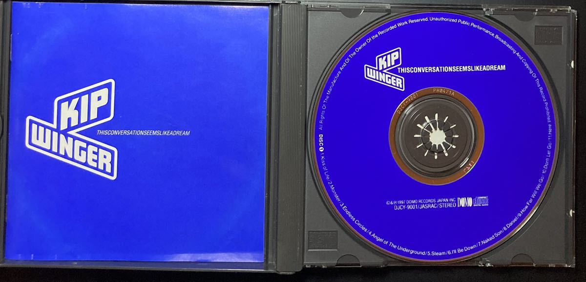 日本限定2枚組【US産メロハー】KIP WINGER キップ・ウィンガー 1stソロ　国内盤帯付 未発表曲含む6曲入りCD付_画像3