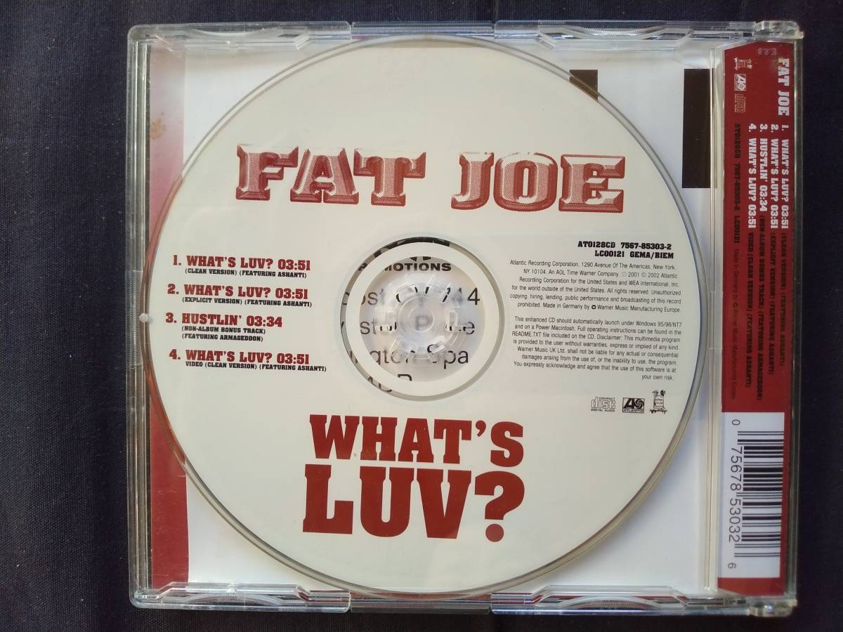 CD Fat Joe Featuring Ashanti What's Luv ? 075678530326 ファット・ジョー・フィーチャリング・ アシャンティ Armageddon アルマゲドン_画像2