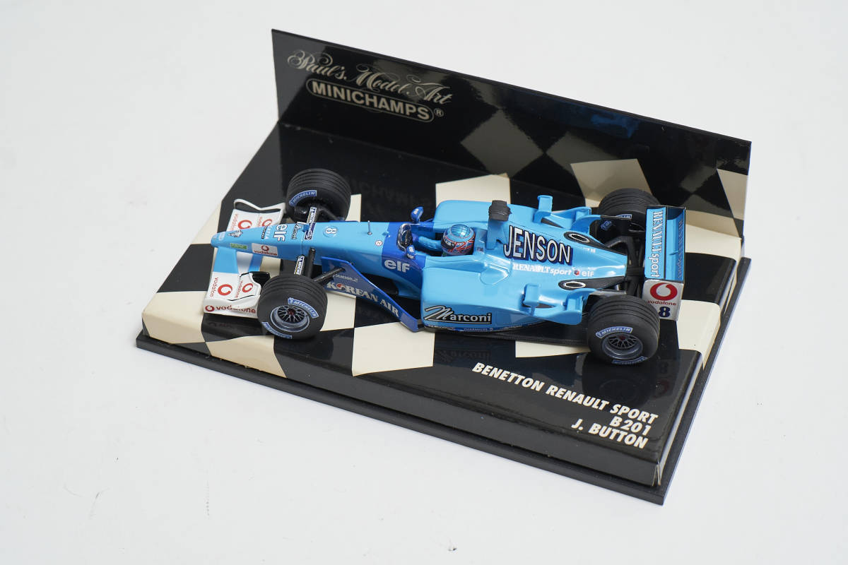 ミニチャンプス 1/43 BENETTON RENAULT SHOWCAR 2001/B201/R202_画像6