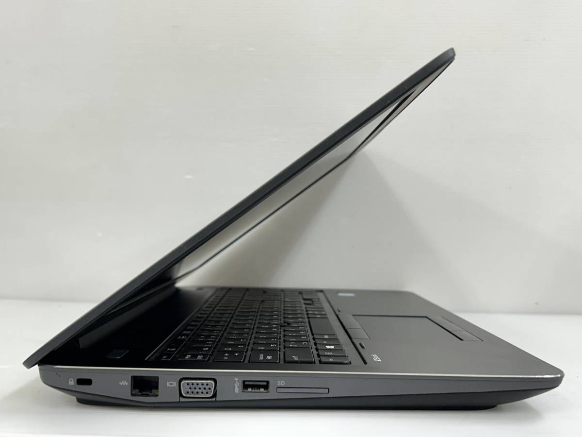 【良品 15インチ】HP ZBOOK 15 G3 5LR49PA Mobile Workstation 『Core i7(6820HQ) 2.7GHz/RAM:32GB/SSD:512GB』Quado M1200 Win10 動作品_画像4