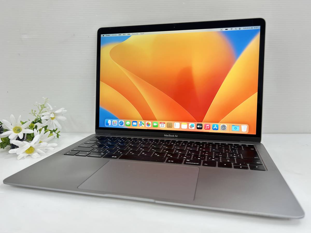 【13.3インチ】Apple MacBook Air(Retina,13-inch,2018) A1932 Core i5(8210Y)/1.6GHz RAM:16GB/SSD:256GB Ventura 動作品_画像1