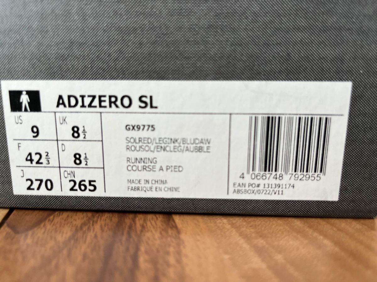 adidas アディダス　ADIZERO SL 27.0cm アディゼロ　ランニング　マラソン　陸上