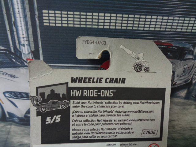 HotWheels WHEELIE CHAIR　ホットウィール ウィーリーチェア　車椅子 　説明文・写真ご参照　　///(017)　_画像5